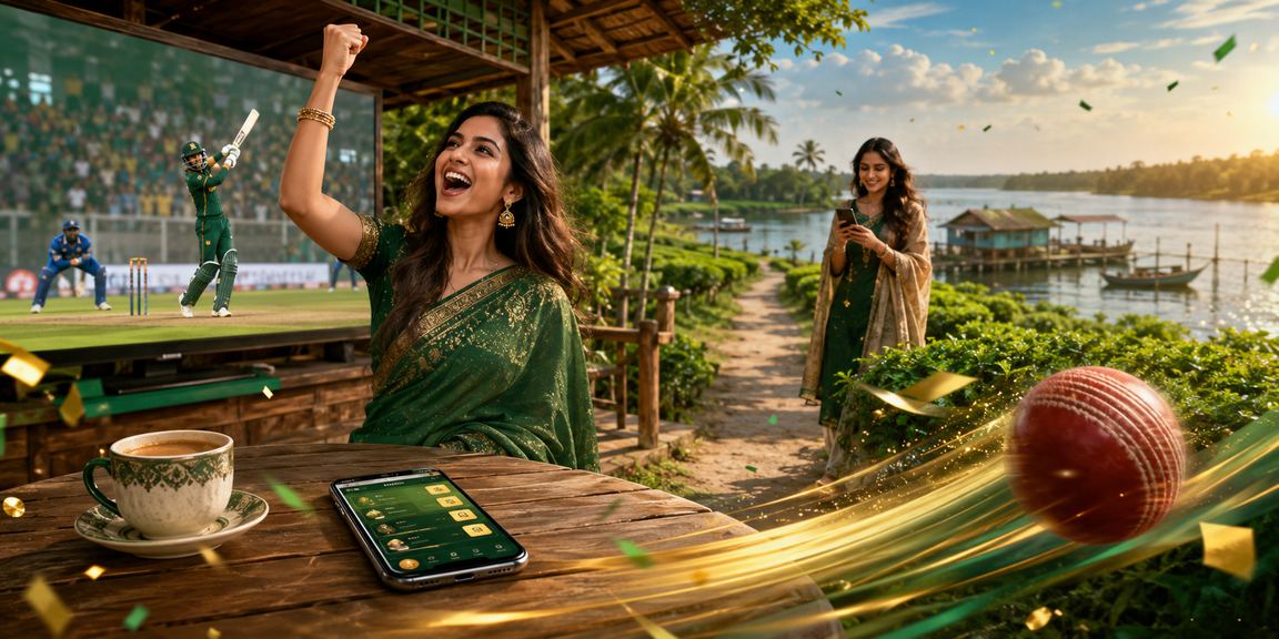 খুলনার চা বাগানে বসে মোবাইলে 4499bet জ্যাকপট গেম উপভোগ করছেন একজন খেলোয়াড়